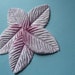 Velvet Millinery Leaves 12 Medium in Pink Ombre for Headbands, Hats, Floral Supply, Altered Art or Couture, Costumes, Gift Wrapping