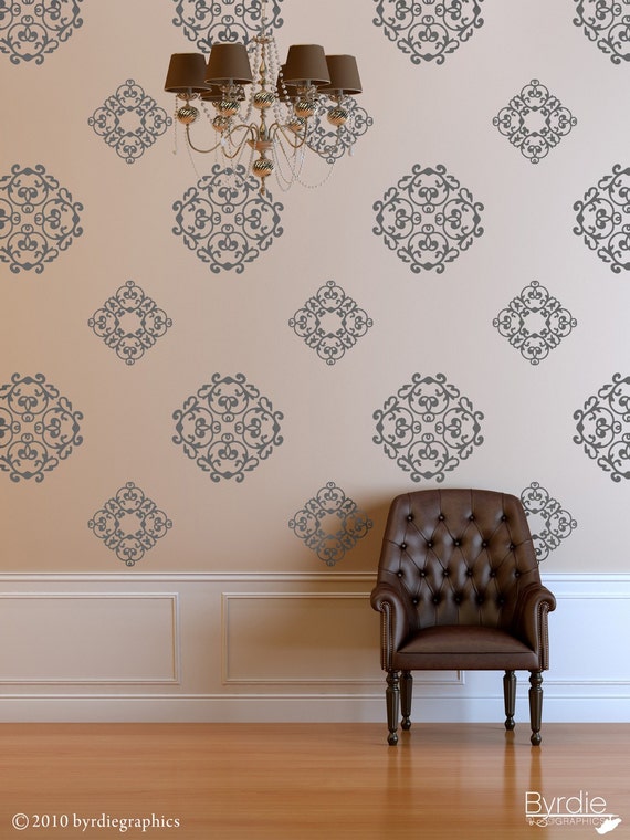 Classic Wall  Pattern Vinyl Wall  Decal  Classic Medallions 24