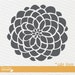 Vinyl Wall Graphic SALE Item- 9in. STORM GREY Bloom Decal, Sticker