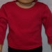 American Girl Doll Long Sleeved Red Crew Neck T-Shirt