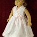 18 inch American Girl Doll White Eyelet "Special Occasion Dress"
