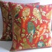 2 Throw Pillow Covers Birds on Branches
