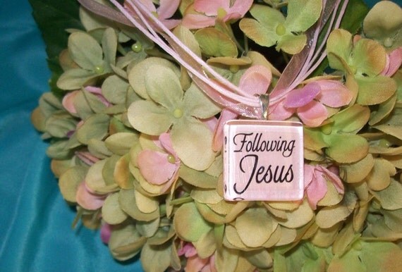 Following Jesus Glass Pendant,Necklace,Christian Necklace,Christmas ... Following Jesus Glass Pendant,Necklace,Christian Necklace,Christmas ...