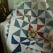 Little Boy Blue Pinwheel Baby Quilt