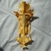 UNUSUAL Vintage Christian ODDITY-Christ on a cross from skullbone of Catfish