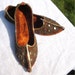 Woodland Fairies, Pixies and Elves meet the Arabian Nights... SALE.... Vintage Shoes .1970..Curled Front Slippers
