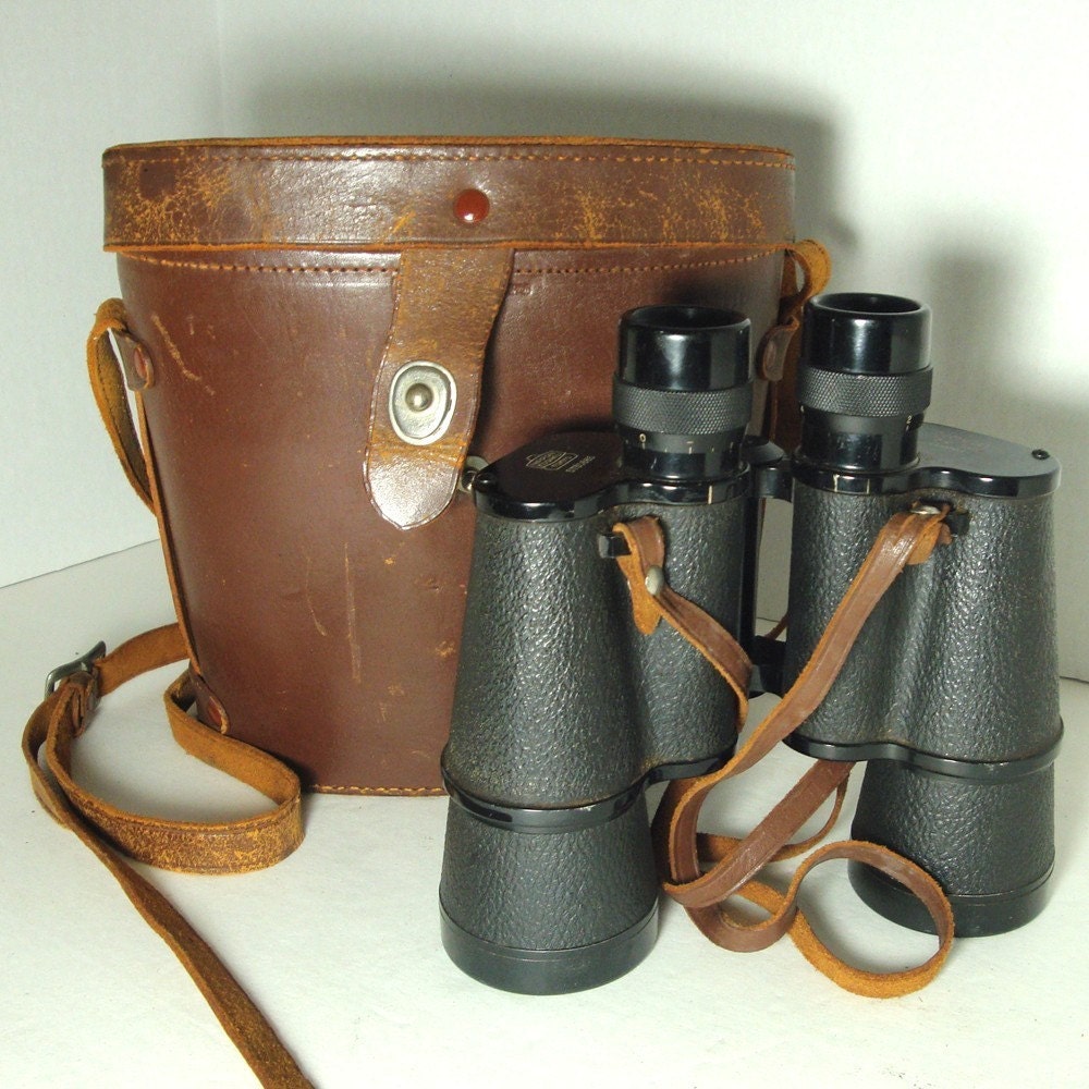 BinocularsViewers Occupied Japan Collectible WWII Leather