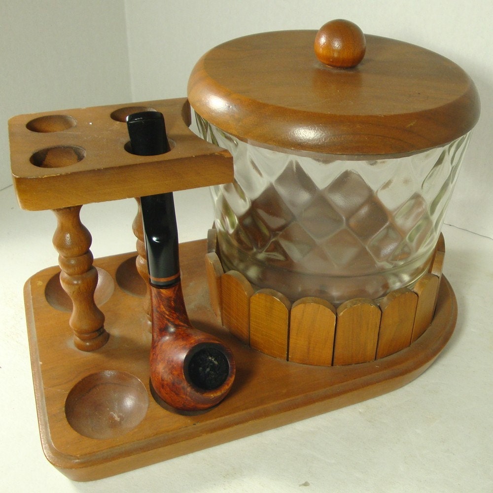 SALE Pipe Stand Tobacco Humidor Pipe holder Maple Wood