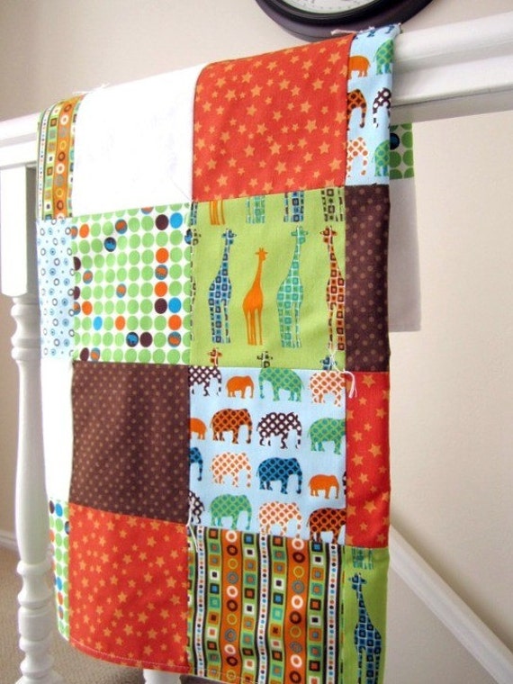 Urban Circus Baby Blanket by liltulip on Etsy