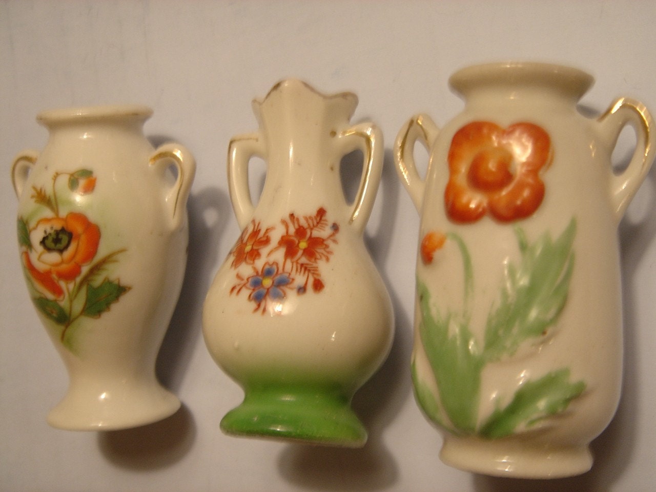 Three Vintage Occupied Japan Small Vases