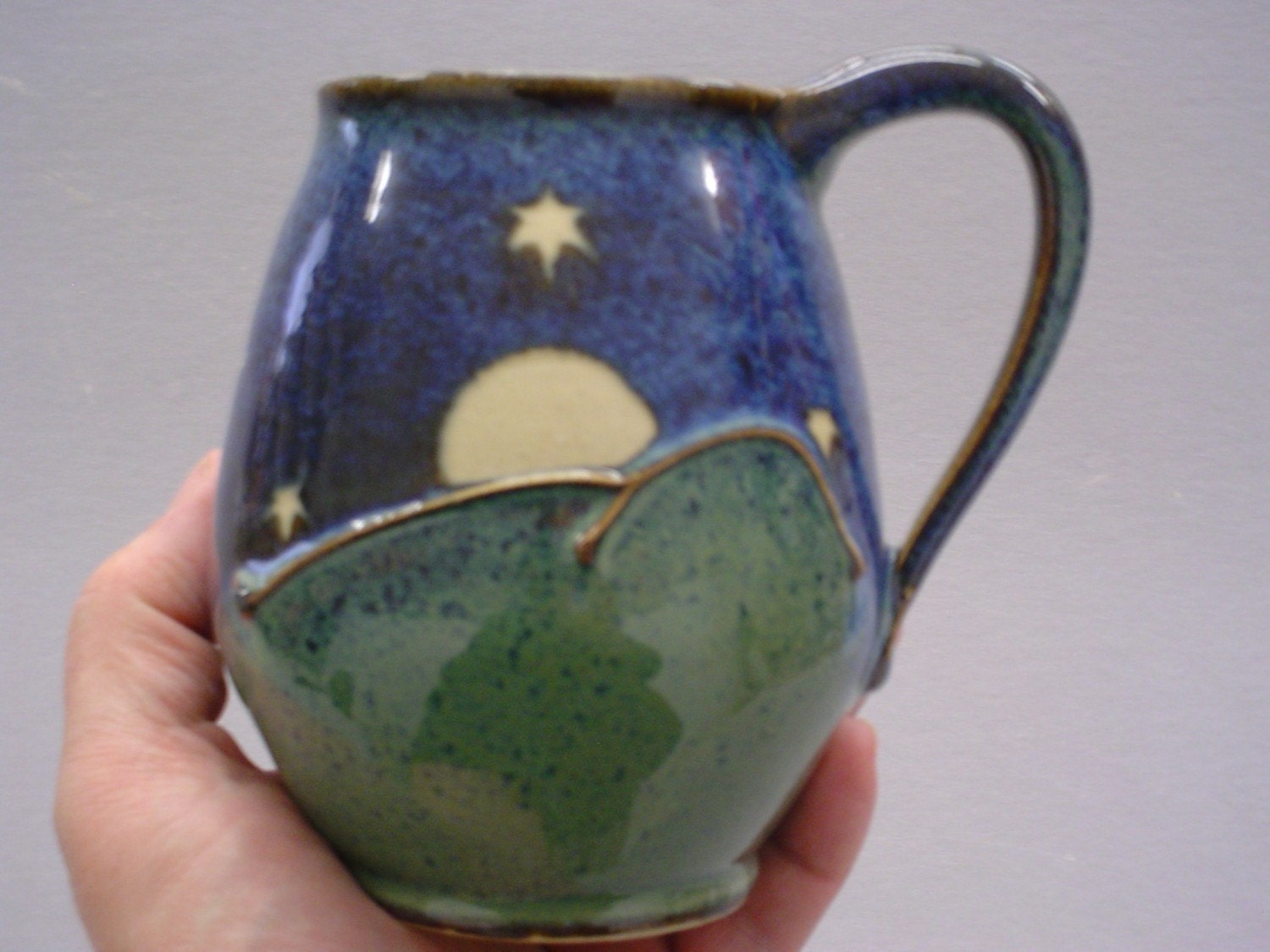 Set of Two Handmade Pottery Mugs by SteveWilliamsPottery on Etsy