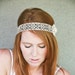vintage lace hippie tie headband, headbands for women and teens