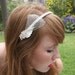 Vintage Pink and White Treasures on a Hemp Headband