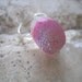 CLeaRaNcE SaLe Pink Druzy Agate Adjustable Ring