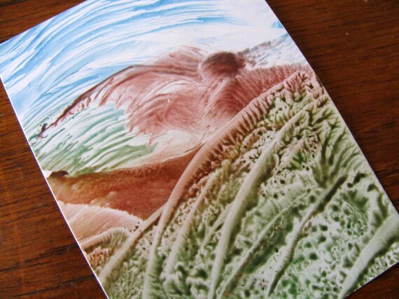 ACEO Melted Wax Crayon Original Art Watching The Horizon   Il 570xN.325934881 