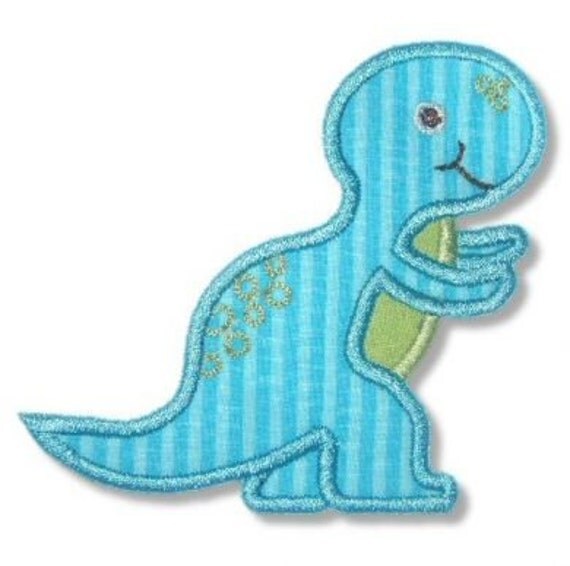 DINOSAUR 4 Applique 4x4 5x7 Machine Embroidery by LynniePinnie