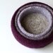 Fading Violet - set of three felted nesting bowls