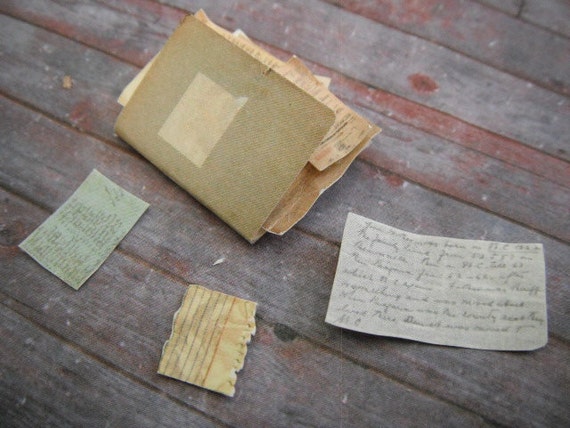 Miniature Vintage File Folder