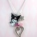 Kuromi My Melody Crystal Charm Necklace