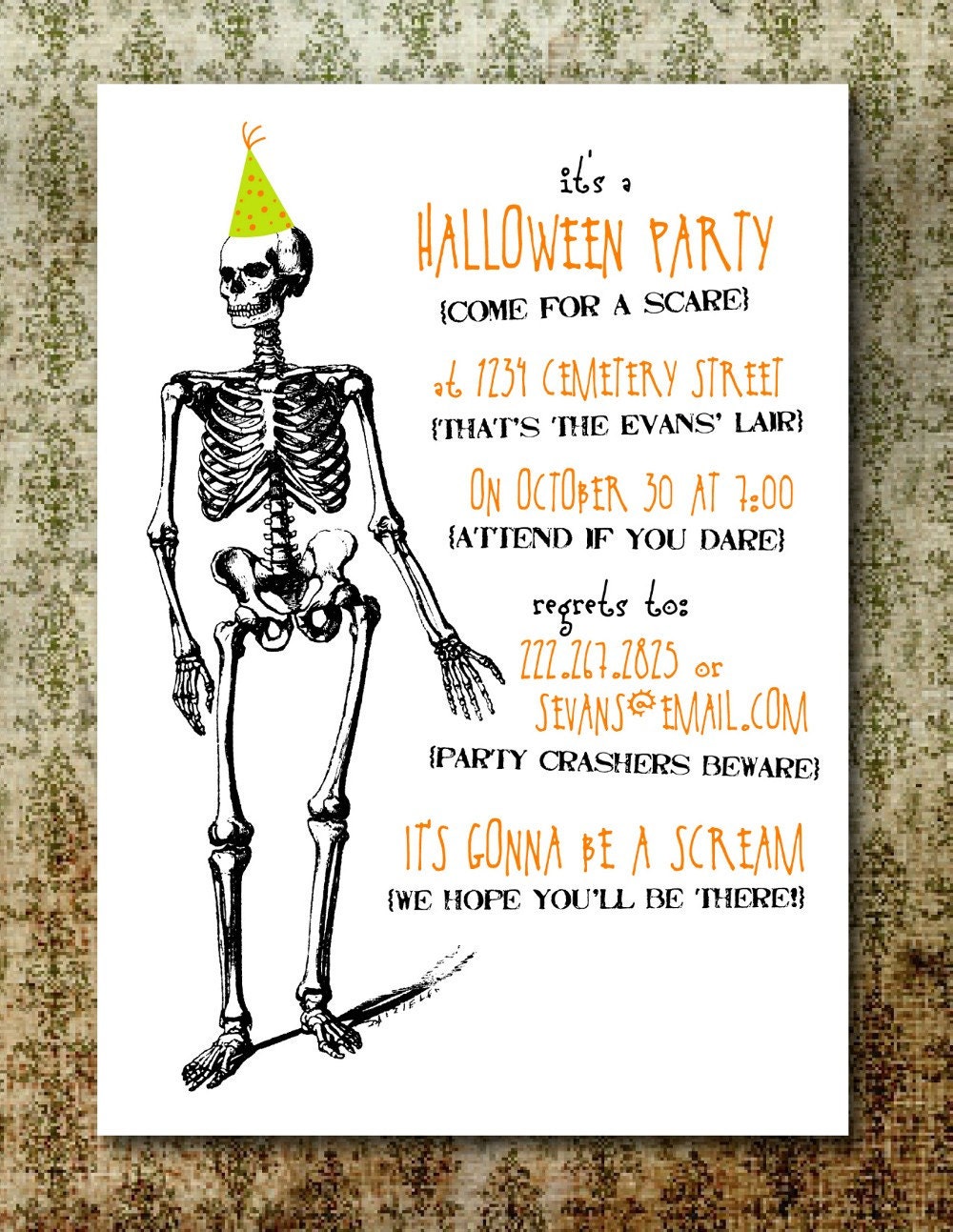 Free Halloween Invitations Printable 2