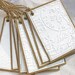 Paris Postal Embossed Large Gift Tags by Pearliebird-set of 10-white-kraft brown-rustic-French-Paris apartment-any occasion-shabby chic