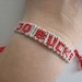 GO BUCKS Friendship Bracelet - Team Spirit - Ohio State - OSU - Buckeyes - Scarlet and Grey - Wish - Personalized