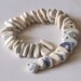 39 Natural Beach Pottery Charms Beads Top Drilled 2mm holes Supplies (1086)