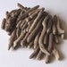 50 Natural Driftwood Beads Sticks Top Drilled 1.5mm holes Supplies (1083)
