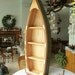 Handcrafted 4 foot Wood Row Boat Bookcase shelf shelves