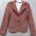 Vintage Cherokee Dusty Rose Suede Fitted Jacket Size XS