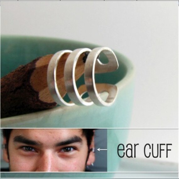 Ear Cuff earring for men Handmade Male Ear Cartilage Cuff