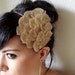 Mia Bleached Eye Peacock Feather Headband