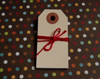 Extra Small Manila Shipping Tags--2 3/4 x 1 3/8--Blank-Price Tag-Craft Tag-Bake Sale Tag-Manilla-Hang Tag-Gift Tag-Packaging--Ready to Ship