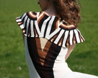 Chic Boho Native American Indian-jewellery Styled Wearabel Art sweater/top