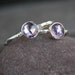 IN STOCK Plumeria - Handmade Rose Cut Alexandrite and Sterling Silver Ring Size 9