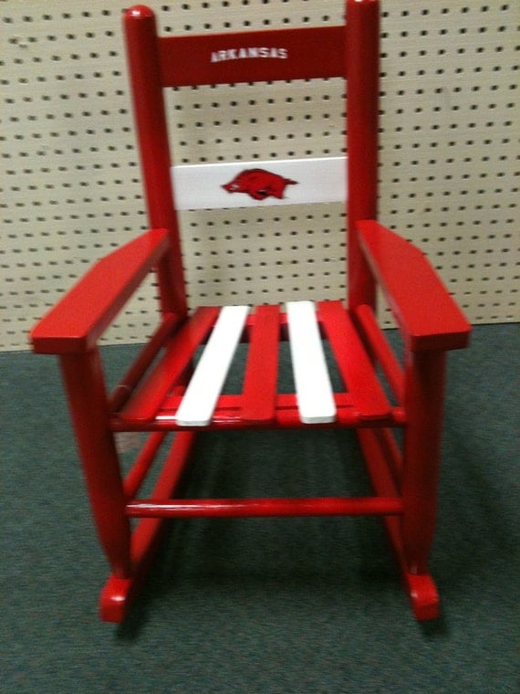 Arkansas Razorbacks Childs Rocking Chair