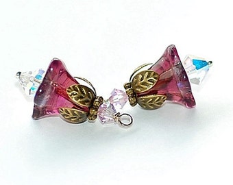 Amethyst Blossom Charms