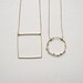 A Simple Square. Gold Filled Chain.