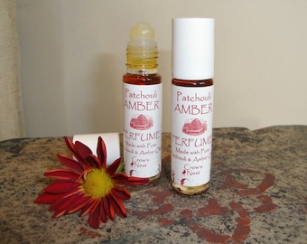 Pure and Natural PATHOULI - Amber roll on Perfume with pure essential oils