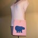 Upcycled Wool Hippo Purse