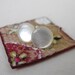 Vintage Pearl Earrings Stud Mother of Pearl Dots Sterling Silver Posts