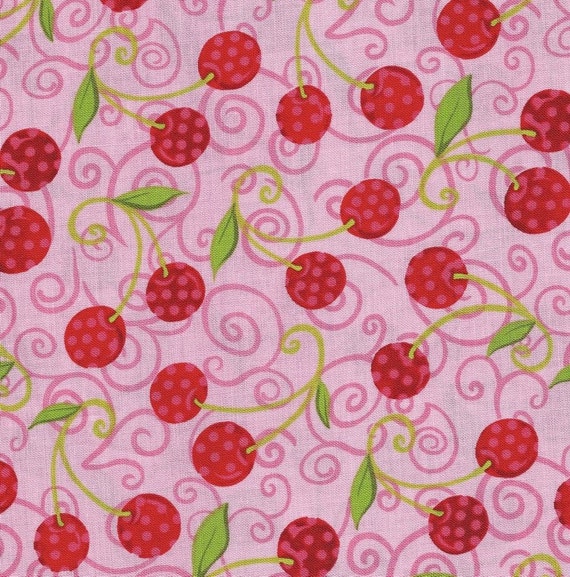Cherry Robert Kaufman fruit basket fabric discontinued