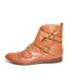 VTG 80's MILITARY BUCKLE Granny Lace Up Oxford Ankle Boots 10