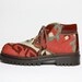 VTG Tapestry KILIM Lace Up Combat Ankle Boot 8.5 9
