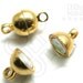 last 2 packs ( B215GD ) 4 Sets / Dia. 6 x 11 mm - Gold Plated Color Oval Magnetic Clasp Findings