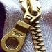 YKK Organic Cotton Tape Brass Metal Zipper 7 Inch White (5) Pieces Eco Friendly