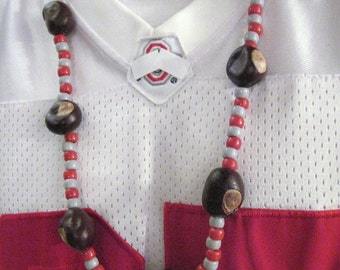 buckeye necklace ohio beads buckeyes
