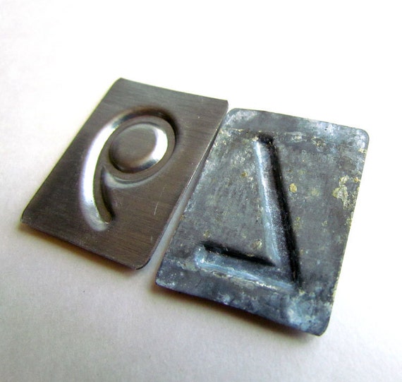 Number Embossing Stamps of Metal 0 through 9 Industrial Look