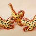 Chinese Fabric Leopard Ornaments