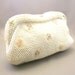 Vintage cream beaded clutch with floral embriodery